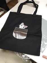 Tote-Bag Handbag Shoulder-Shopper-Bag Canvas Large Cotton Eco Reusable Women Cartoon