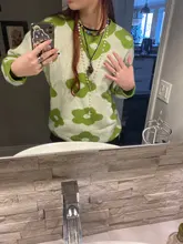 Suéteres de moda para mujer, jerséis de flores para invierno