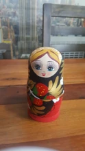 Matryoshka-Muñeca de madera de 5 capas con pintura rusa, muñeco clásico de fresa de la suerte, decoración para el hogar, #38