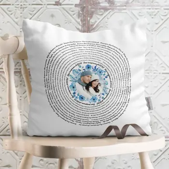 

Personalized 100 Languages I Love You White Pillow-4