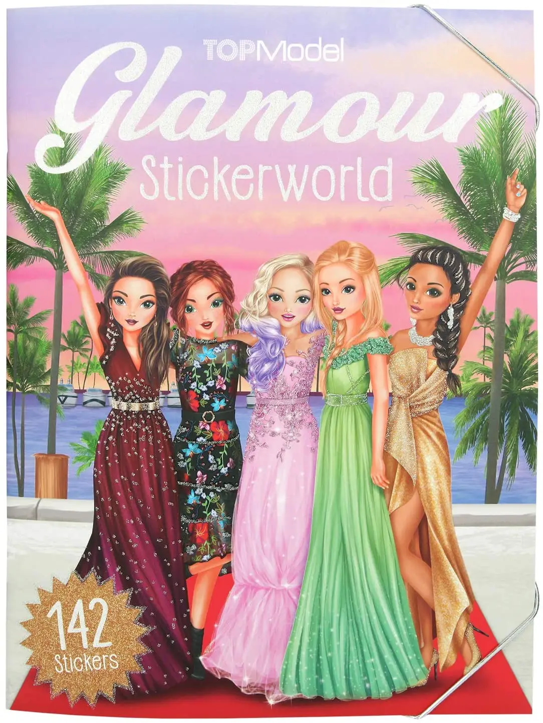 Top Model Glamour Stickerworld Sticker Album Scrapbook Book Special Coloring Book dress Paste Graffiti Coloring Painting|Coloring Book| AliExpress