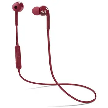 

Vibe Wireless headphones Bluetooth earphones with microphone and remote control integrated red color rubinoFRESH N REBEL27.82