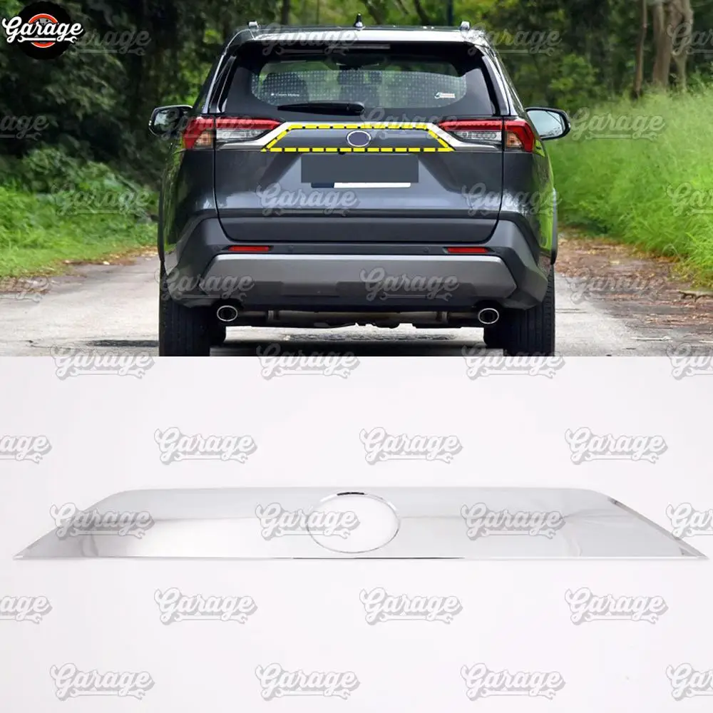 Накладка между задними фарами для Toyota RAV 4-ABS пластик молдинг 1 комплект/1 шт украшение автомобиля Стайлинг