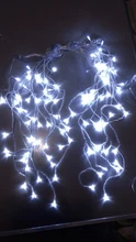 Outdoor Decoration Garland-Light Icicle-String-Lights Led Curtain Droop Wedding-Party