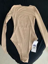 Body Sexy ajustado para mujer, Bodycon liso a la moda, Bodycon para mujer, body largo sin mangas con cuello redondo, traje informal negro y Beige para mujer