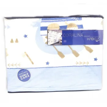 

DORVEL - Juego de sábanas Coralina Invierno Nubes Multicolor 90X190/200 cm