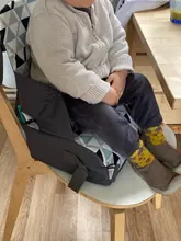 Almohadilla de silla aumentada portátil para niños, asiento elevador ajustable para muebles de bebé, cojín para comedor, silla extraíble