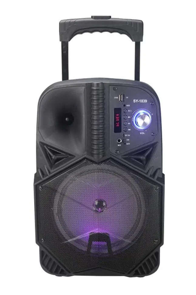 Акустическая система BT Speaker BT-1839 USB Bluetooth комбо колонка усилитель звук сабвуфер уличный чемодан микрофон акустика FM