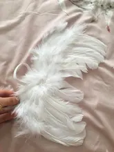 Accesorios de fotografía recién nacido, ala blanca de Ángel, fotos de bebé, accesorios para el cabello de plumas