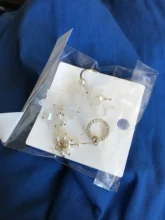 Drop-Earrings Flower-Petal Arcylic Trendy Jewelry Irregular Korean White Cute Women 