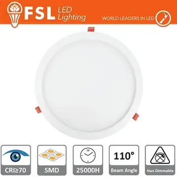 

Downlight LED IP20 6W 3000K 400LM 110 ° hole: 110mm