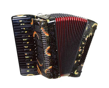 

Jh8003-a accordion 37/96/7/2, black, with case, Aurus