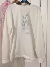 Tops Cute Tees Tshirt Harajuku Oversized Batwing Long-Sleeve Street-Girls Gothic Punk