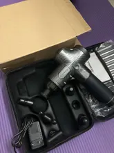 Pantalla LCD eléctrica masaje muscular arma 30 engranajes Fascia de tejido profundo masajeador cuello cuerpo atrás relajación dolor alivio Fitness relajarse