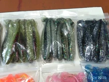 Silicone Bait Wobbler Spinnerbait-Accessories Streamer Soft-Lure Shad Sea Worm 10cm 50pcs/Lot