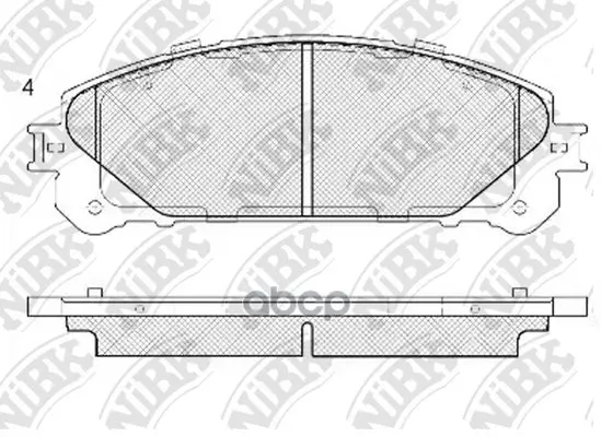 Колодки Тормозные Lexus Rx 09-/Toyota Highlander 07- Передние Nibk Pn1845 NiBK арт. PN1845