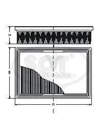 SCT SB 2293 Воздушный фильтр SB2293