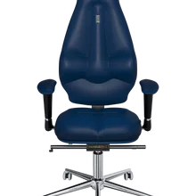 Офисное кресло KULIK SYSTEM GALAXY Синий Компьютерное кресло Облегчение и комфорт для спины 5 зон контроля позвоночника