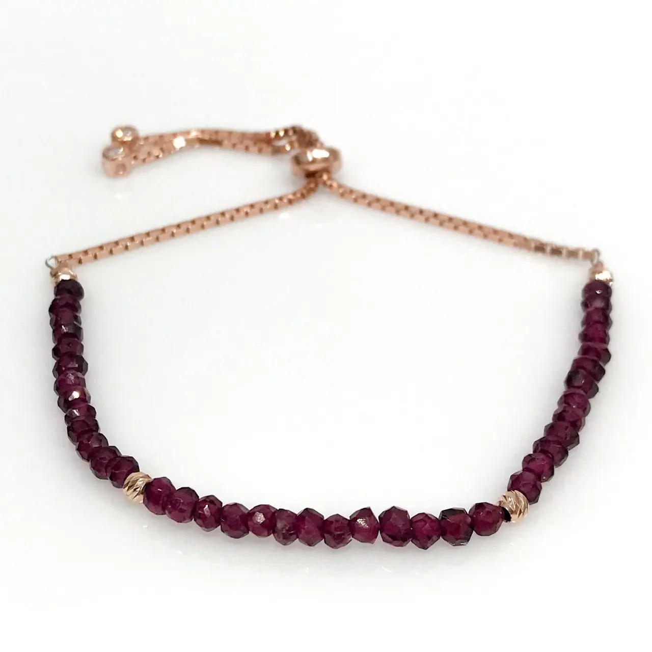 

Original LAL Garnet (Blood Stone) Natural Stone Silver Bracelet