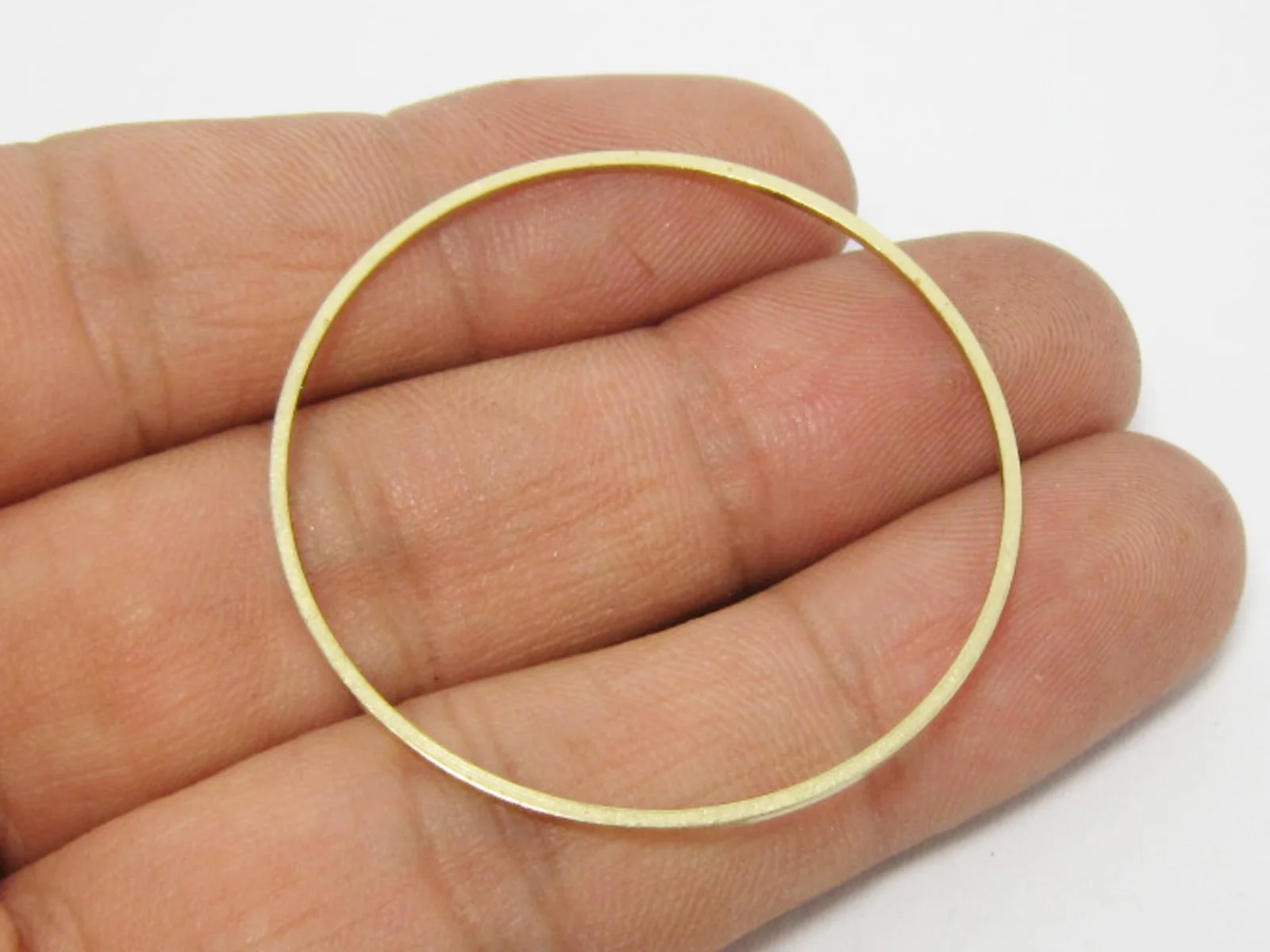 

Brass round circle 40x1mm Raw brass findings connectors R570