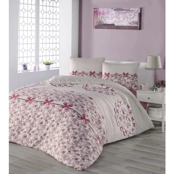 

Lady Moda Home Lovely Coffee Double Duvet Cover Set