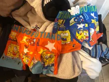 2 unids/set niños de dibujos animados ropa interior suave y transpirable bragas chico boxeador 3-11T bebé bragas dibujos animados de esponja Panty bragas ropa interior