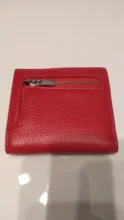 Slim Wallet Coin-Purse Id-Card-Holder Genuine-Leather Women Lady Female Zipper-Design