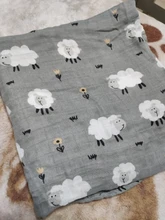 Kangobaby70-Manta de muselina para bebé, edredón de algodón 30% de bambú + algodón, pañal grande para recién nacido, colcha de muselina