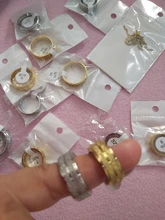 DOTIFI-anillos de acero inoxidable 316L para mujer, Color dorado/plateado, sortija de compromiso, joyería de boda