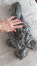 XINRAN-Extensiones de cola de caballo onduladas para mujeres, pinza de extensión, onda larga y gruesa