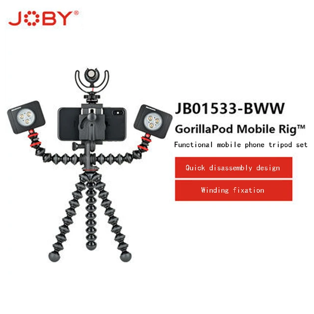 Joby GorillaPod Mobile Rig, 2 GorillaPod Arms, 1 Cold Shoe Mount & 1 GoPro  Mount, JB01533-BWW – Design Info