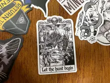 Pegatinas de dibujos animados para Skateboard, calcomanías de bicicleta, portátil, álbum de recortes, equipaje de Skateboard, serie gótica bruja demonio, 10/30/50 Uds.