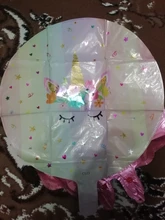 Unicorn Party Balloon Number Globos Rainbow Birthday-Party-Decorations Gradient Kids
