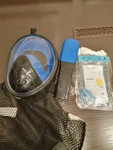 Máscara de esnórquel de cara completa para adulto, máscara de buceo subacuática antiniebla, vista panorámica, para chico