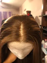 Pelucas de cabello humano rubio miel marrón brasileño para mujeres, pelo liso de hueso 13x4, encaje frontal resaltado, cierre