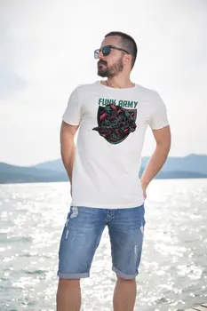 

Angemiel Wear Funk Army Cotton White Men 'S T-Shirt