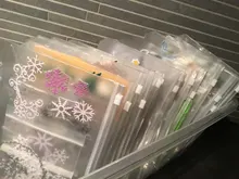 Aasjbofa-carpeta transparente de bolsillo archivador A6/A7, carpeta con cremallera para cuaderno de 6 anillos, planificador, bolso de PVC impermeable para documentos