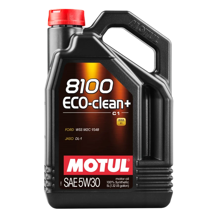 Motul 101584-Olio Motore Per Moto 8100 Eco-Clean + C1 5W30 5L. Lubrificante Sintetico