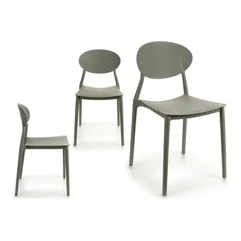 

Dining Chair Gift Decor Grey Plastic (41 x 81 x 49 cm)