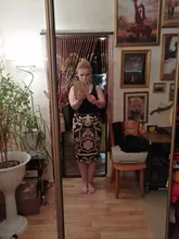 Falda larga con estampado de otoño para mujer, falda larga con estampado de otoño, diseño abstracto, estilo europeo