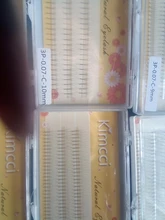 Kimcci-pestañas 3D individuales de cilios, pestañas naturales de visón para extensiones, 120 manojos, maquillaje negro, pestañas postizas