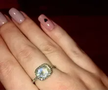 Fashion Rings Jewelry Engagement-Rings Best-Gifts Wedding-Trendy Women White Drill Romantic