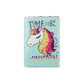 

Sequin painting line notepad with shiny sequins A5 format