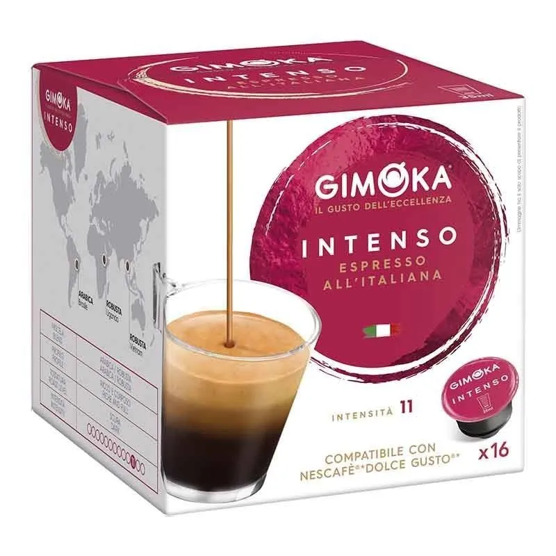 Espresso Intense Gimoka®, Dolce Gusto®Compatible 16 capsules