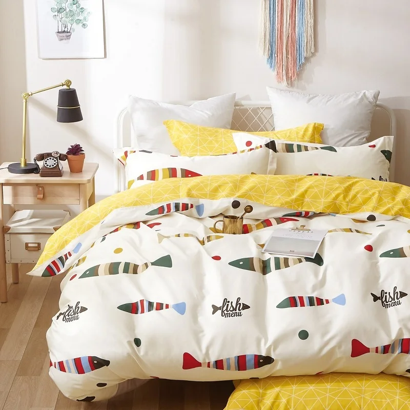 BTP Beautiful cute design Twin size bedding 3/pcs set for kids:duvet cover 145x215cm,bedsheet 160х220cm,pillowcase 70x70cm