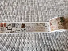 Landmark Washi Tape, estilo Retro, Washi, cinta decorativa Washi