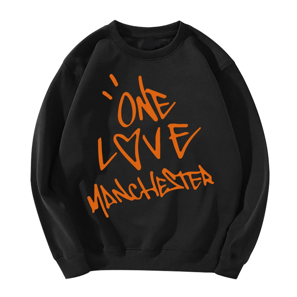 Ariana Grande One LoveManchester пуловер с буквенным принтом зимние теплые женские толстовки женские повседневные толстовки Harajuku