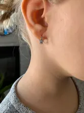 Pendientes de mariposa de circonia cúbica blanca para mujer, niñas y niños, joyería de Boda nupcial, Plata sólida 925