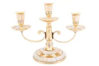 

Candlestick on mother of pearl for 3 candles