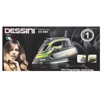 

Dessini steam iron for clothes DS-889 high Anti-cal Anti-drip self-wash technology includes accessories 3000W 220V